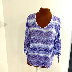 Allison Daley Purple Design Top XL